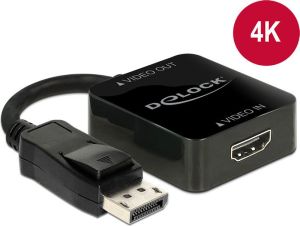 Adapter AV Delock DisplayPort - HDMI 0.15m czarny (62712) 1