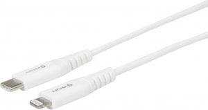 Kabel USB eStuff USB-C - Lightning 1 m Biały (ES602101) 1