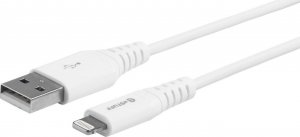 Kabel USB eStuff USB-A - Lightning 0.5 m Biały (ES601024-BULK) 1