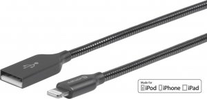 Kabel USB eStuff USB-A - Lightning 1.5 m Czarny (ES601165) 1