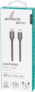 Kabel USB eStuff USB-C - Lightning 1 m Brązowy (ES602160) 2