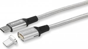 Kabel USB eStuff USB-C - USB-C 2 m Szary (ES604260) 1