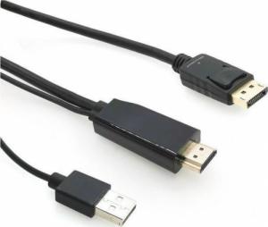 Kabel MicroConnect DisplayPort - HDMI 1 m czarny (HDMI-DP-CON1) 1