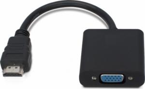 Adapter AV MicroConnect HDMI - D-Sub (VGA) czarny (HDMVGA1B) 1