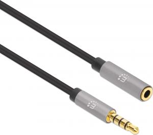 Kabel Manhattan Jack 3.5mm - Jack 3.5mm 2m szary (356039) 2