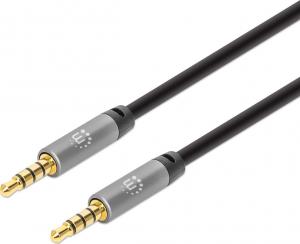 Kabel Manhattan Jack 3.5mm - Jack 3.5mm 3m szary (356008) 1