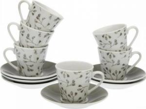 Bigbuy Home Zestaw filiżanek i talerzyków Oxford Porcelana (12 pcs) 1
