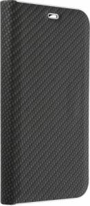 ForCell ETUI Kabura Forcell LUNA Book Carbon do iPhone 13 czarny CASE 1