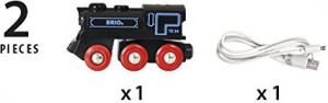 Brio  Lokomotywa akumulatorowa USB black/red (33596) 5