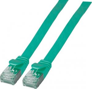 EFB EFB RJ45 Flachpatchkabel U/FTP, Cat.6A, PVC, 1m, grün 1