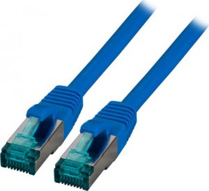 EFB EFB RJ45 Patchkabel S/FTP, Cat.6A, LSZH, 0,25m, blau 1