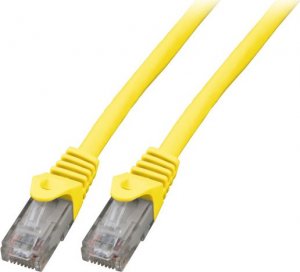 EFB EFB RJ45 Patchkabel U/UTP Cat.5e LSZH, gelb, 3m, AWG24/7 1