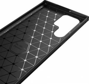 ETUI Futerał Forcell CARBON do SAMSUNG Galaxy S22 Ultra czarny CASE 3