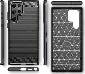 ETUI Futerał Forcell CARBON do SAMSUNG Galaxy S22 Ultra czarny CASE 6