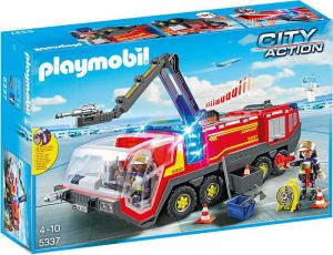 Playmobil City Action Pojazd strażacki na lotnisku ze światłem (5337) 1