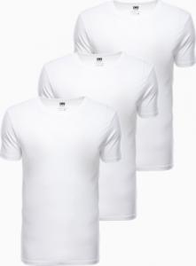 Ombre Zestaw koszulek bawełnianych - białe 3-pak Z30 V10 L 1