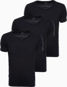 Ombre Zestaw koszulek bawełnianych - czarne 3-pak Z29 V9 XL 1