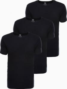 Ombre Zestaw koszulek bawełnianych - czarne 3-pak Z30 V11 XXL 1