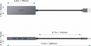 HUB USB Aukey 4x USB-A 3.1 Gen1 (CB-H36) 2