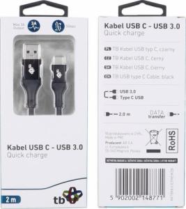 Kabel USB TB Print USB-A - USB-C 2 m Czarny (1_791088) 1