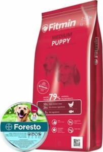 Fitmin  Medium Puppy 15 kg + BAYER Foresto Obroża dla psów powyżej 8 kg 1