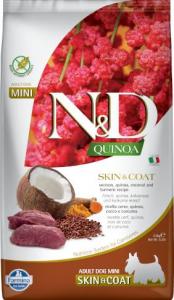 Farmina N&D Quinoa Canine Skin & Coat, Venision Coconut Adult Mini 800g 1