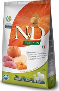 Farmina N&D Pumpkin Grain Free canine BOAR AND APPLE ADULT MEDIUM & MAXI 12 kg + Advantix - dla psów 25-40kg (pipeta 4ml) 1
