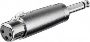 Adapter AV Goobay Jack 6.3mm - XLR srebrny (JAB-857173) 1