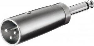 Adapter AV Goobay Jack 6.3mm - XLR srebrny (JAB-857174) 1