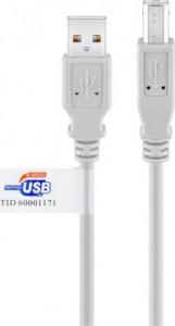 Kabel USB Goobay USB-A - USB-B 2 m Szary 1
