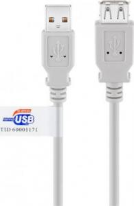 Kabel USB Goobay USB-A - USB-A 5 m Szary (JAB-853464) 1