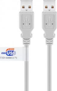 Kabel USB Goobay USB-A - USB-A 3 m Szary (JAB-3262532) 1