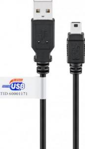 Kabel USB Goobay USB-A - miniUSB 3 m Czarny (93903) 1