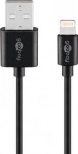 Kabel USB Goobay USB-A - Lightning 0.5 m Czarny (JAB-3332473) 1