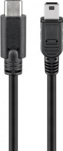 Kabel USB Goobay USB-C - miniUSB 0.5 m Czarny (JAB-2866299) 1