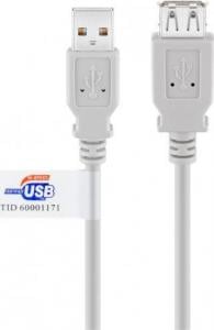 Kabel USB Goobay USB-A - USB-A 1.8 m Szary (JAB-853193) 1