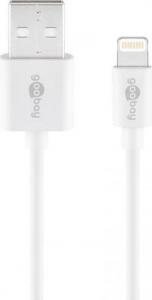 Kabel USB Goobay USB-A - Lightning 0.5 m Biały (533833) 1