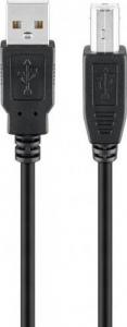 Kabel USB Kabel USB 2.0 Hi-Speed, Czarny - Długość kabla 0.25 m 1