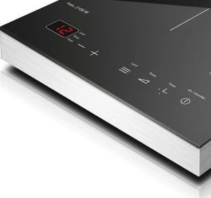Płyta wolnostojąca Caso Caso S-Line 2100 Single Induction hob, 12 power levels, 12 temperature levels, Timer, 2100W, Aluminium  case colour 2