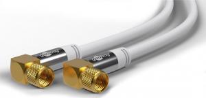 Kabel Goobay Antenowy (F) 3m biały (70484) 2