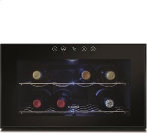 Chłodziarka do wina Caso Caso WineCase 8, For 8 bottles, Sensor touch control, Black case colour - WINECASE 8 00608 4