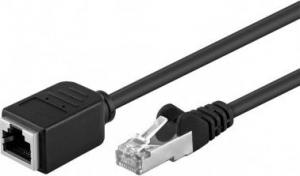 RB-LAN CAT 5e Kabel przedłużającyF/UTP, czarny - Długość kabla 15 m 1