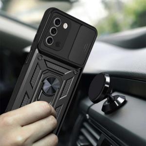 Alogy Etui z osłoną aparatu Alogy Camshield Stand Ring do Samsung Galaxy A03s 166mm czarne 3