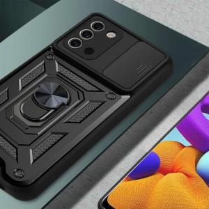 Alogy Etui z osłoną aparatu Alogy Camshield Stand Ring do Samsung Galaxy A03s 166mm czarne 5