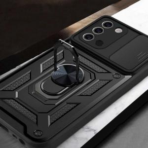 Alogy Etui z osłoną aparatu Alogy Camshield Stand Ring do Samsung Galaxy A03s 166mm czarne 6