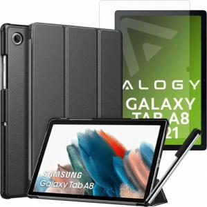 Etui na tablet Alogy Etui Alogy Book Cover do Samsung Galaxy Tab A8 2021 SM-X200/SM-X205 Szary + Folia + Rysik 1