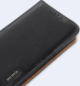 Dux Ducis Dux Ducis Hivo skórzane etui z klapką pokrowiec ze skóry naturalnej portfel na karty i dokumenty Samsung Galaxy S22+ (S22 Plus) czerwony 22