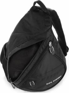 Bag Street Plecak sportowy na jedno ramię czarny Bag Street 4388 5