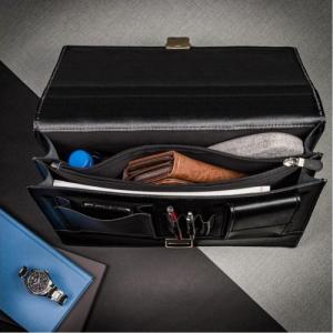 Paolo Peruzzi Teczka męska aktówka czarna PAOLO PERUZZI N01-BL 2