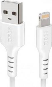 Kabel USB SBS Mobile USB-A - Lightning 1 m Biały (JAB-7401828) 1